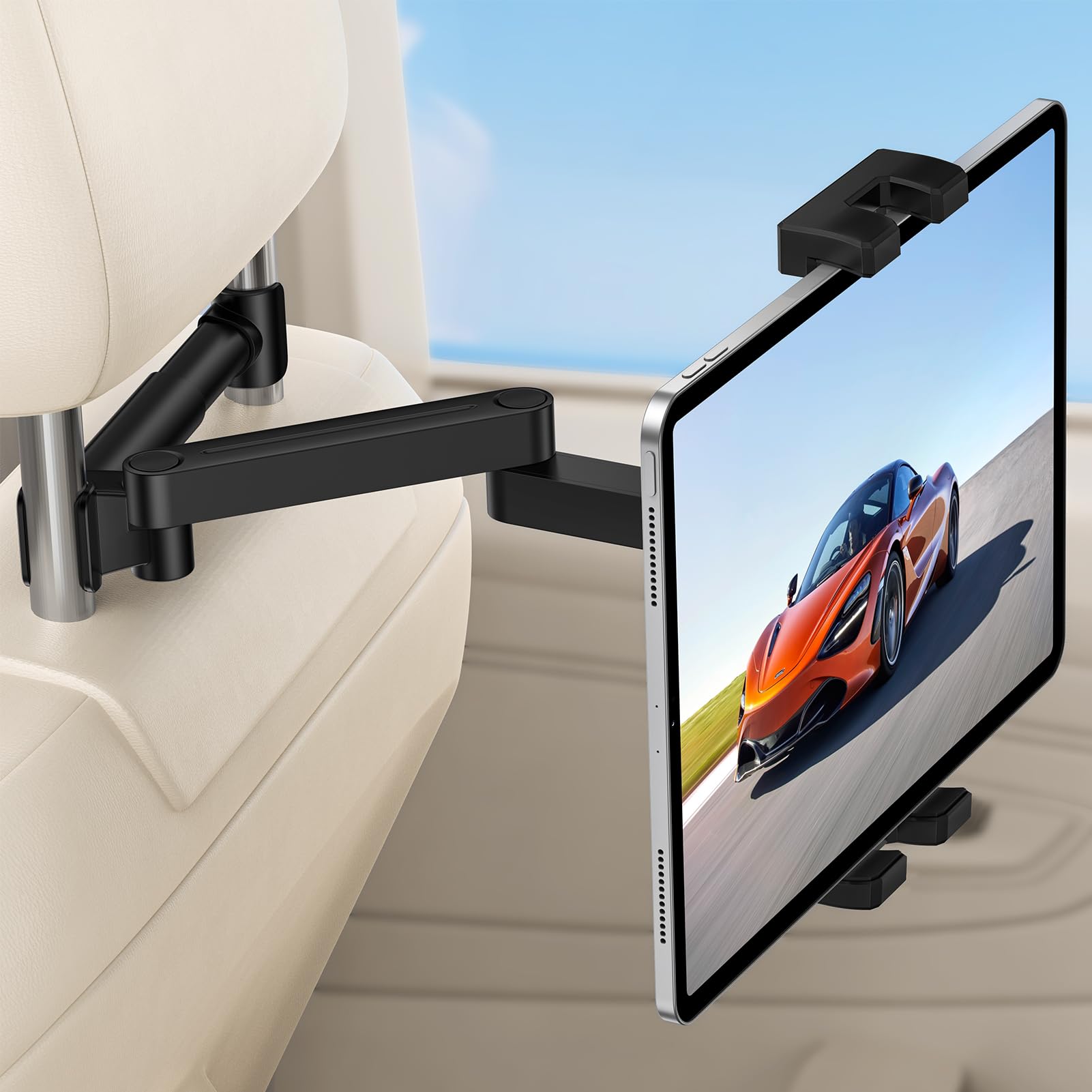 ポータブルモニター 10.5インチ　ホルダー　切替スイッチ　他まとめ Amazon.co.jp: タブレットホルダー 車 後部座席用 6.5〜12.9インチ対応